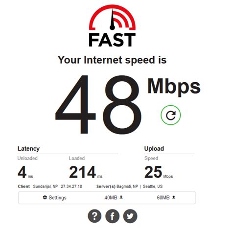 what should my speed test numbers be.